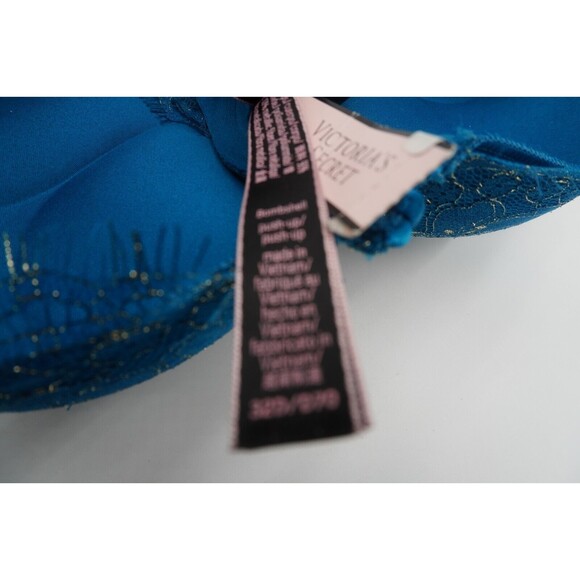 Victoria Secret Bombshell Lace Add 2 cups Lingerie Luxury Sexy Padded Bra Sz 32D - Picture 6 of 7